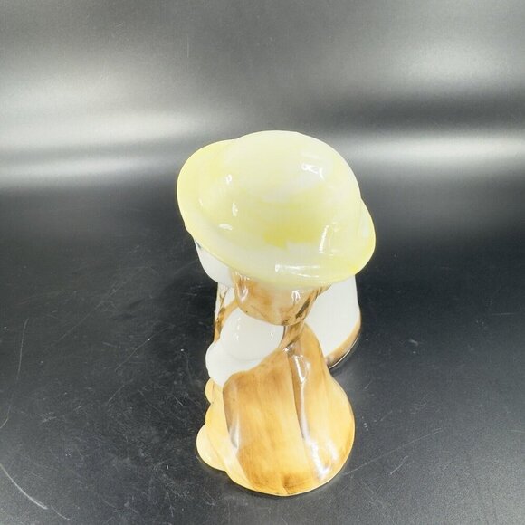 Vintage Whimsical Ceramic Girl With Watering Can Planter Flower Vase Porcelain - Picture 12 of 16